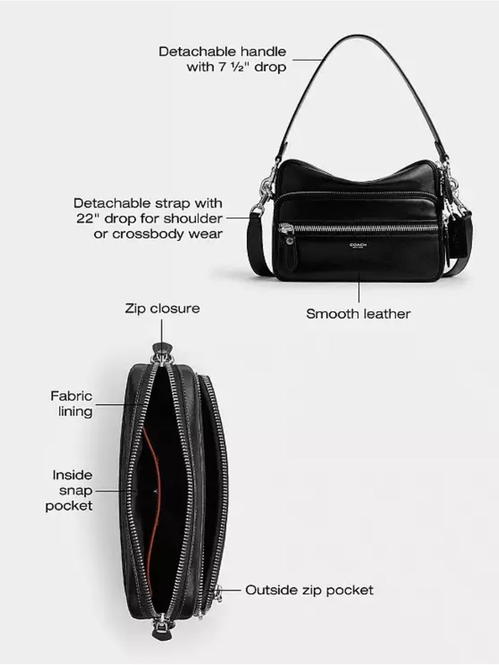 Coach Dakota Crossbody Bag - Picture 9 of 10